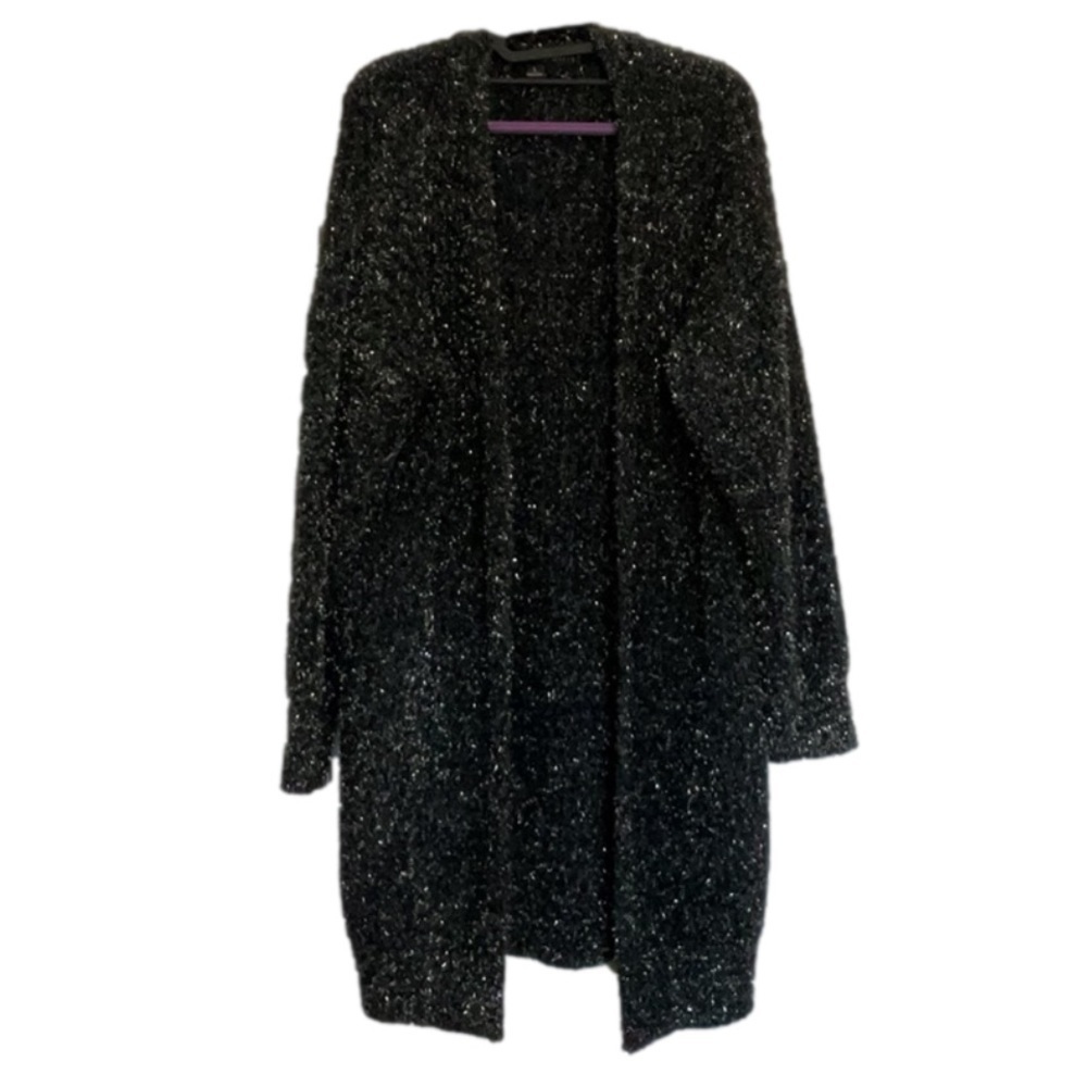 HYFVE Black Shimmering Cardigan
